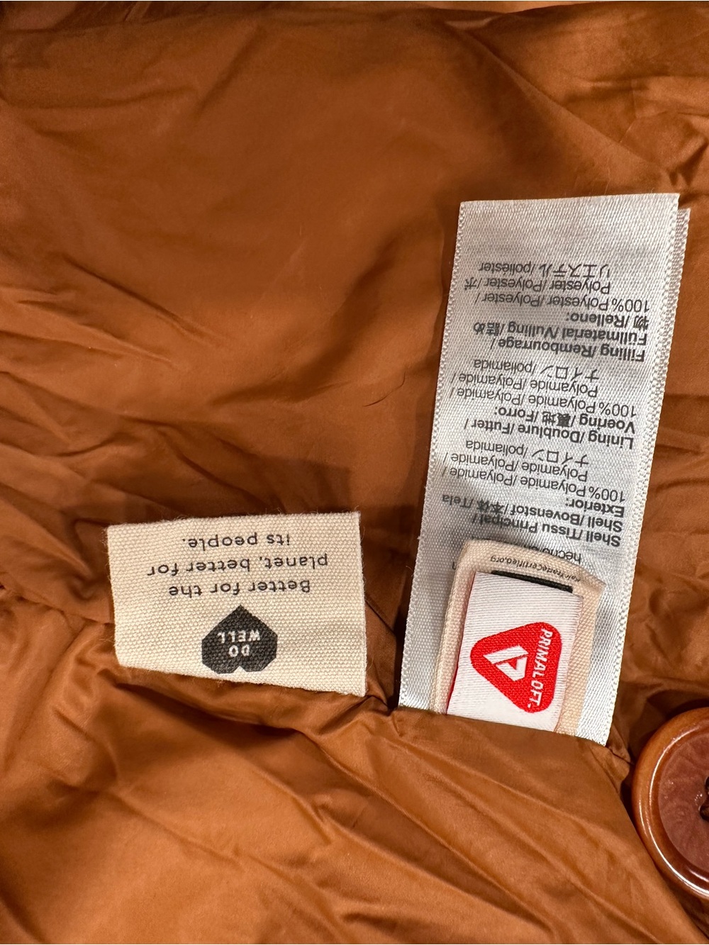 Madewell Quilted Puffer Jacket in Rust. Size XL. - Picture 12 of 14